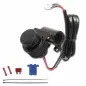 Preview: Motorrad Euro-Bordsteckdose 12V mit Lenkerhalterung