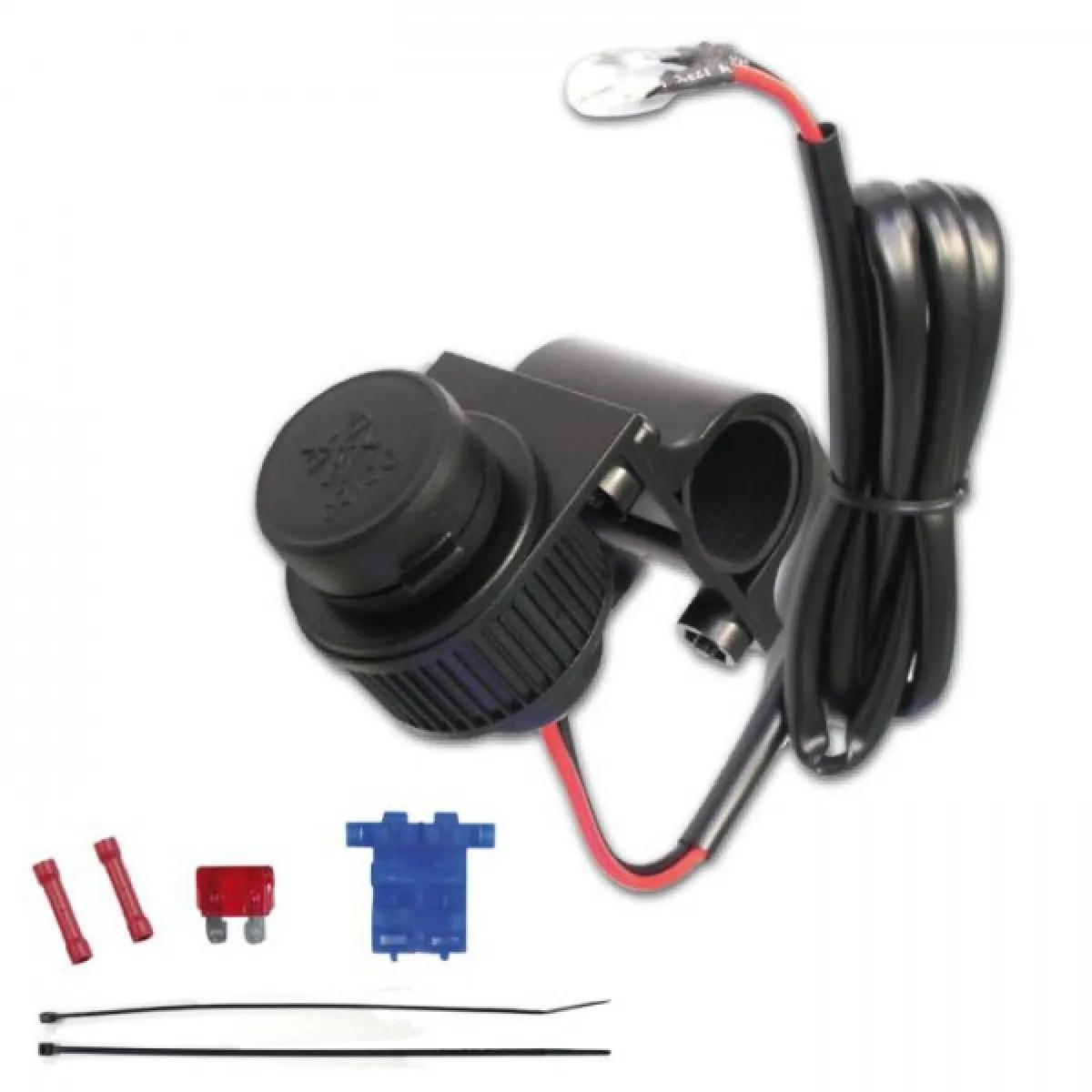 Motorrad Euro-Bordsteckdose 12V mit Lenkerhalterung