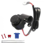 Motorrad Euro-Bordsteckdose 12V mit Lenkerhalterung